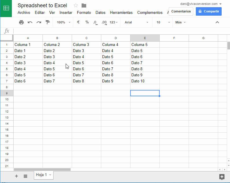Vincular Excel Windows